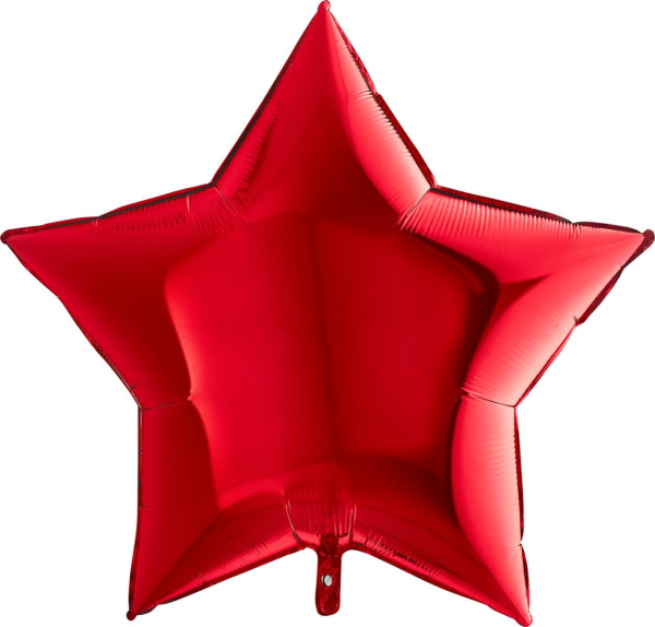 Grabo Folienballon Star Red 90cm/36"