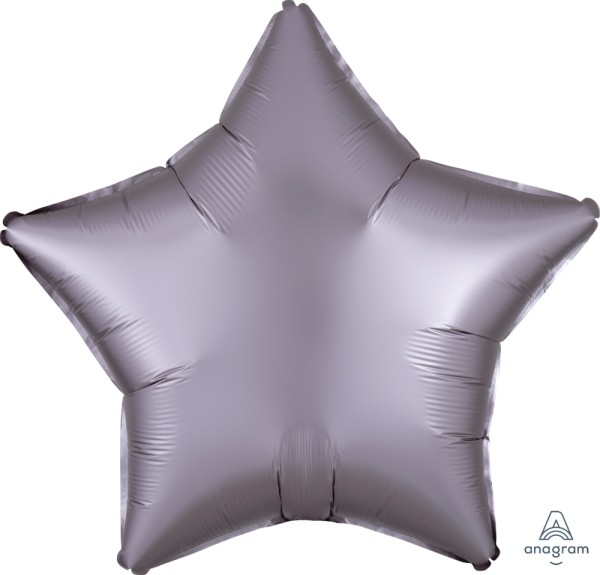 Anagram Folienballon Stern Satin Luxe Greige 50cm/20" (unverpackt)
