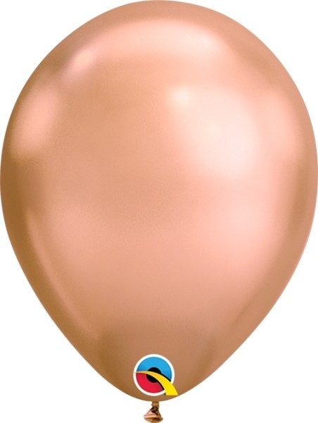 Qualatex Latexballon Chrome Roségold 18cm/7" 100 Stück