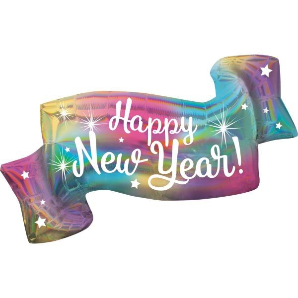 Anagram Folienballon Shape "Happy New Year!" Banner 100cm/39"