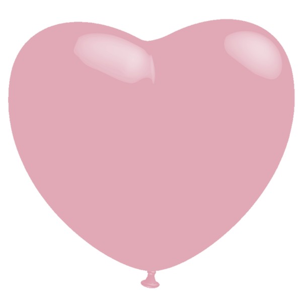 BWS Latexballon Pastel Baby Rosa Heart 43cm/17" 100 Stück