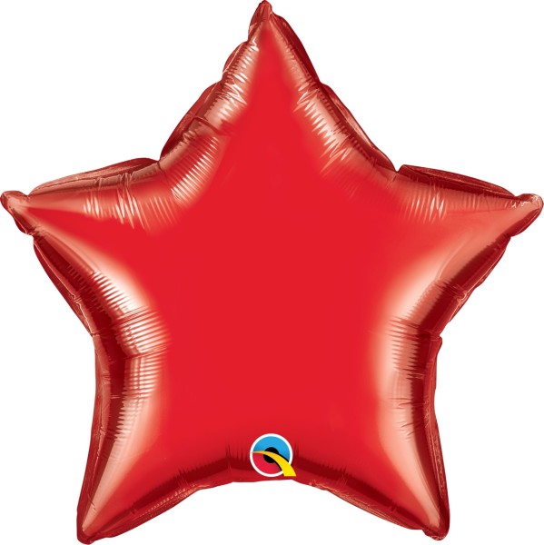 Qualatex Folienballon Stern Ruby Red 50cm/20" (unverpackt)