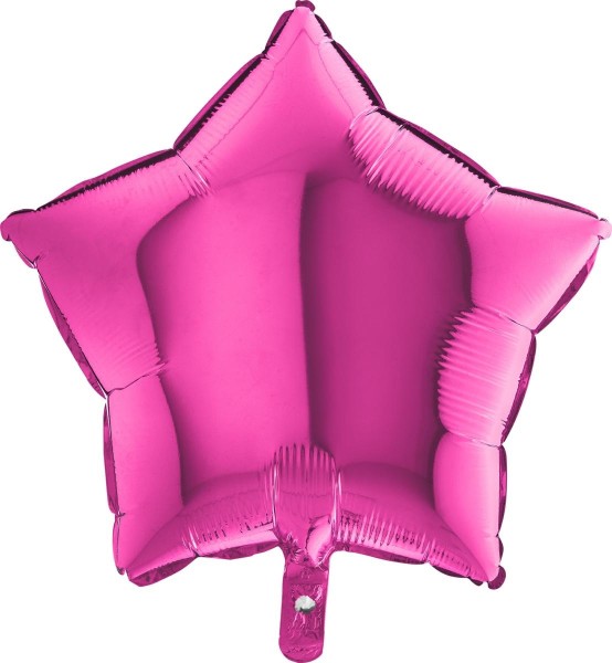 Grabo Folienballon Star Magenta 45cm/18" (unverpackt)