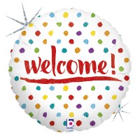 Betallic Folienballon Welcome Holo 45cm/18"  Betallic Folienballon Welcome Holo 45cm/18"