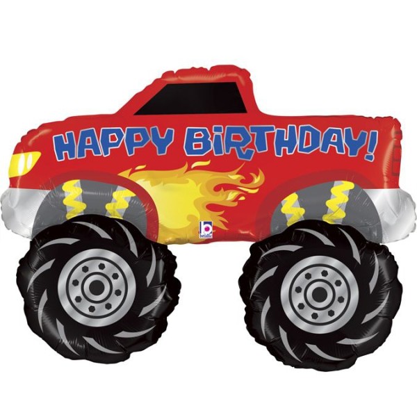 Betallic Folienballon Monster Truck Birthday 102cm/40"