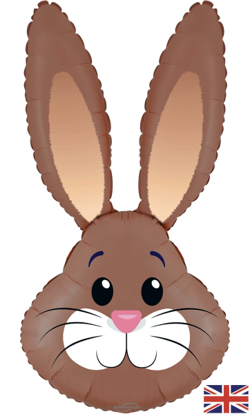 Folienballon niedlicher Hase Braun 100cm