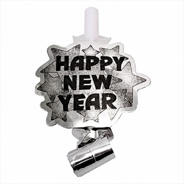 Creative Tröten New Year Silver 6 Stück