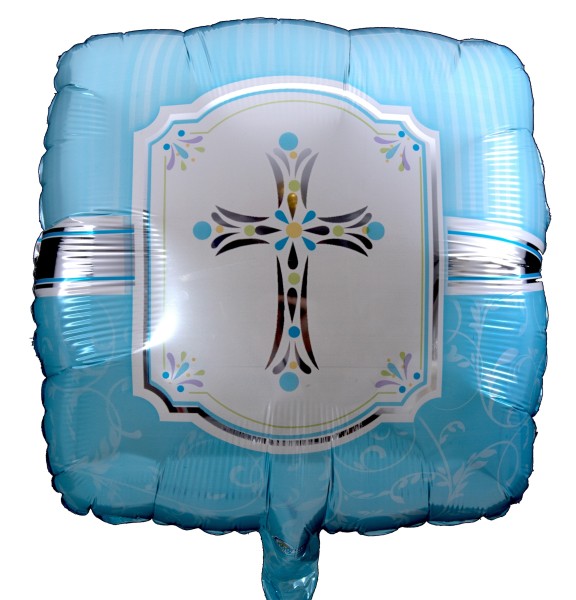 Anagram Folienballon "Communion Blessings Blue" 45cm/18"
