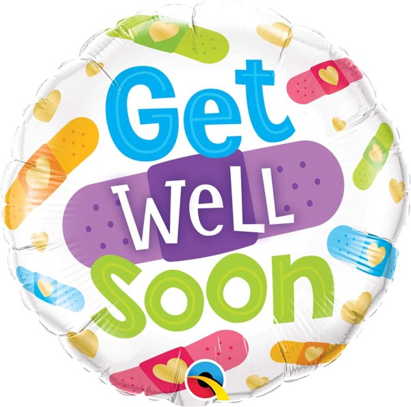 Qualatex Folienballon "Get Well Soon" 45cm/18"