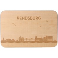 Goodtimes Frühstücksbrett Skyline Rendsburg 23cm x 15cm x 1cm  Goodtimes Frühstücksbrett Skyline Rendsburg 23cm x 15cm x 1cm