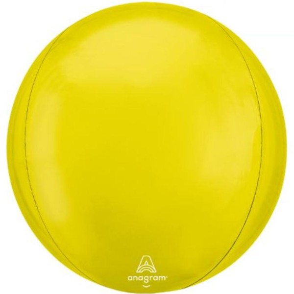 Anagram Folienballon Orbz Vibrant Gelb 40cm/16" (unverpackt)