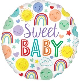 Anagram Folienballon Sweet Baby Icons 23cm/9" (unverpackt)