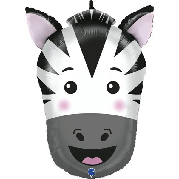 Grabo Folienballon XXL Zebra Head 60cm/24"