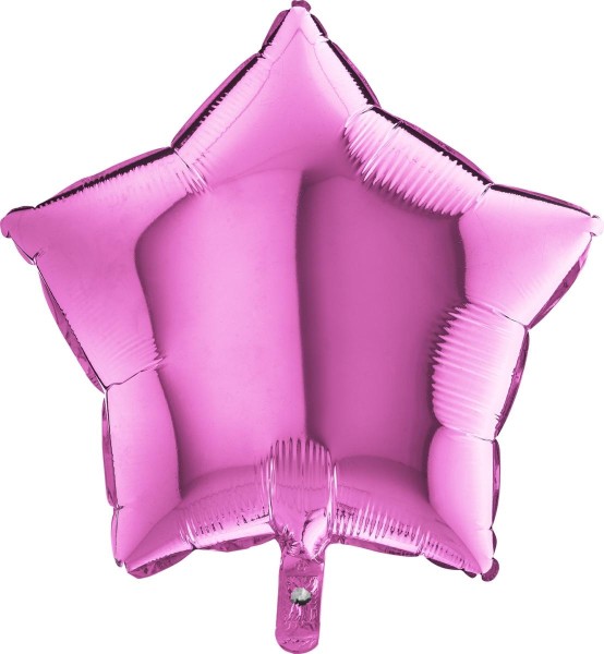 Grabo Folienballon Star Fuxia 45cm/18" (unverpackt)