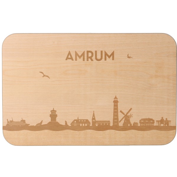 Goodtimes Frühstücksbrett Skyline Amrum 23cm x 15cm x 1cm