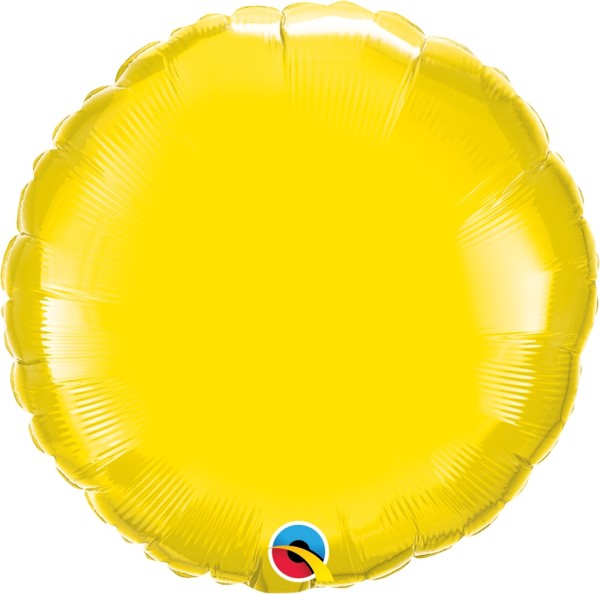 Qualatex Folienballon Rund Yellow 45cm/18"