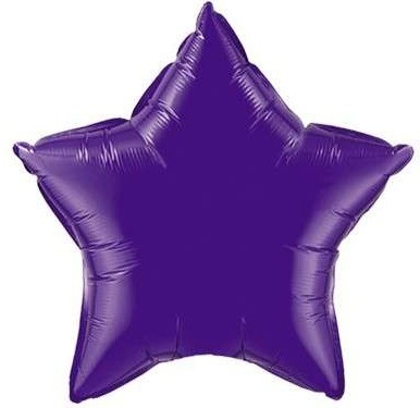 Qualatex Folienballon Stern Quarz Purple 50cm/20" (unverpackt)