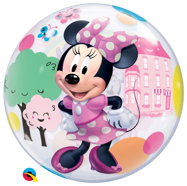 Qualatex Bubble Minnie Mouse Fun Single 55cm/22"