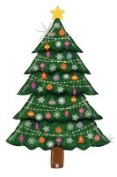 Betallic Folienballon Special Delivery Glitter Christmas Tree 152cm/5'  Betallic Folienballon Special Delivery Glitter Christmas Tree 152cm/5'