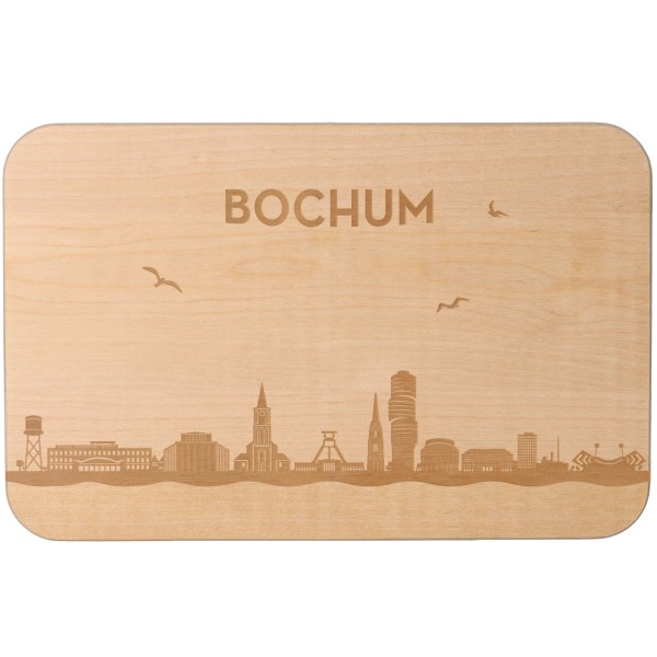 Goodtimes Frühstücksbrett Skyline Bochum 23cm x 15cm x 1cm