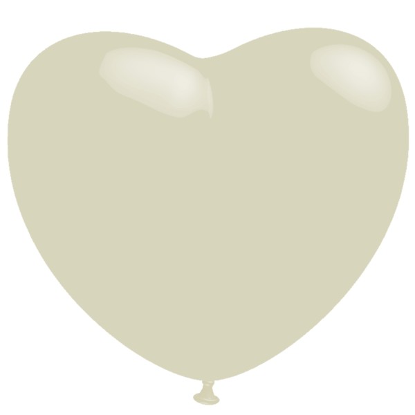 BWS Latexballon Pastel Creme Heart 43cm/17" 100 Stück