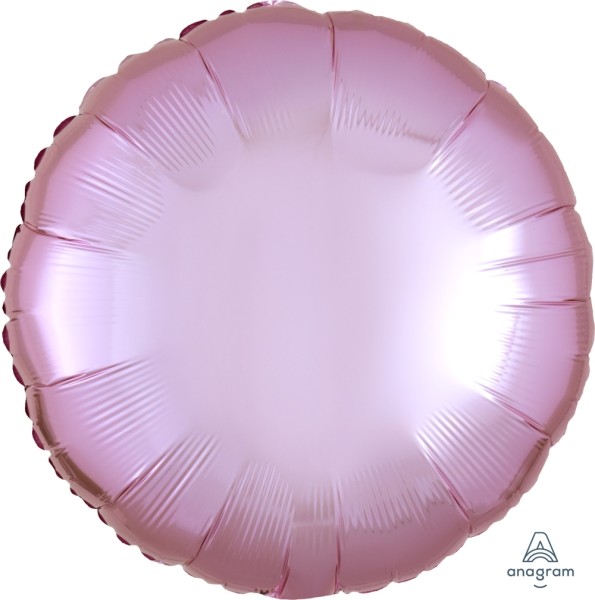 Anagram Folienballon Rund Metallic Pearl Pastel Pink 45cm/18" (unverpackt)