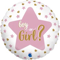 Betallic Folienballon Gender Reveal 45cm/18"  Betallic Folienballon Gender Reveal 45cm/18"