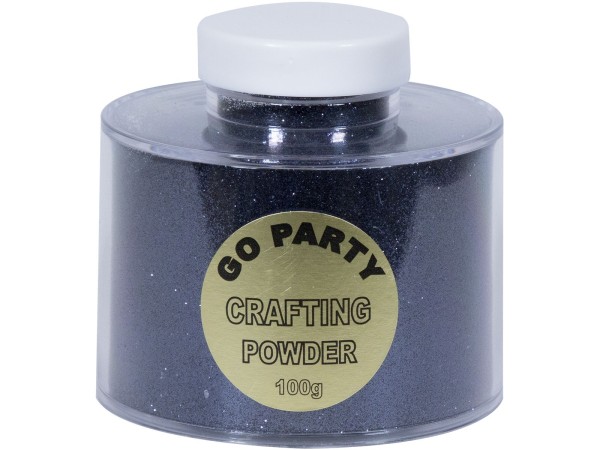 Qualatex Glitter Pot Black 100g