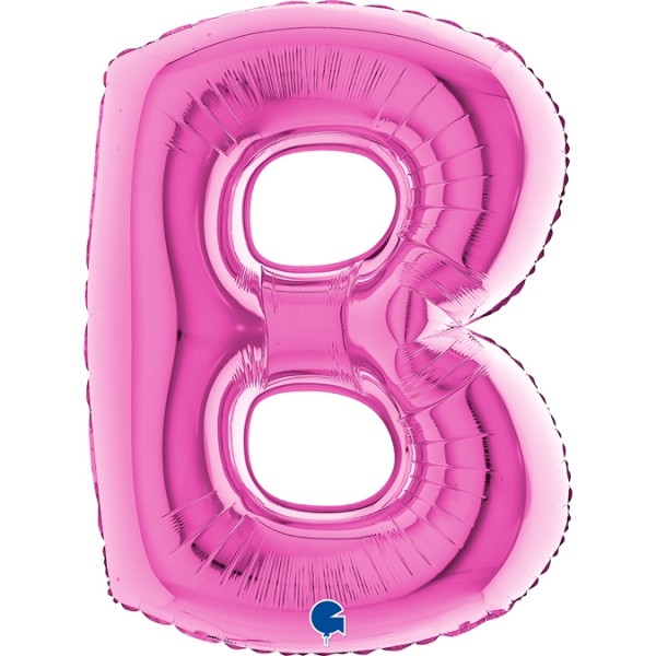 Grabo Folienballon Buchstabe B Fuxia 100cm/40"