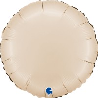 Grabo Folienballon Rund Satin Cream 45cm/18" (unverpackt)  Grabo Folienballon Rund Satin Cream 45cm/18" (unverpackt)
