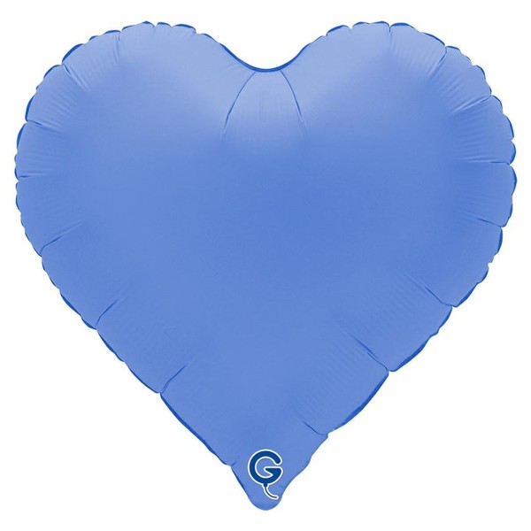 Grabo Folienballon Heart Sweetie Soft Matte Lotus Blue 45cm/18" (unverpackt)