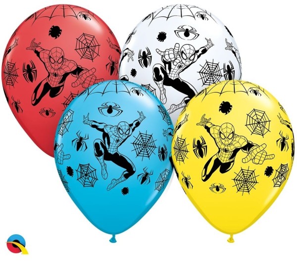 Qualatex Latexballon MARVEL'S Spiderman 28cm/11" 25 Stück