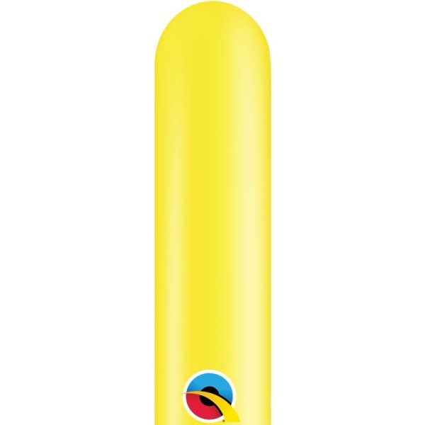 Qualatex Latexballon Entertainer Standard Yellow 260Q Ø 5cm - 100 Stück