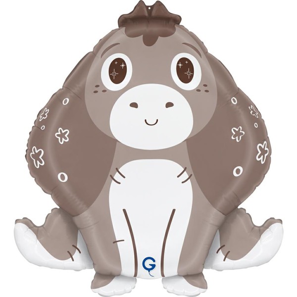 Grabo Folienballon Shape Boho Esel 55cm/21"