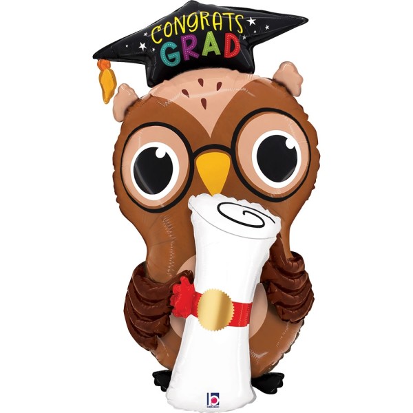 Betallic Folienballon Grad Owl Diploma 75cm/30"