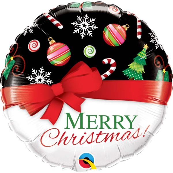 Qualatex Folienballon "Merry Christmas!" Geschenk 45cm/18"