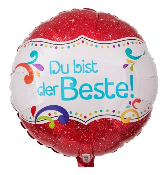 Anagram Folienballon "Du bist der Beste!" 43cm/17"