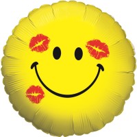 Betallic Folienballon Smiley Kiss 45cm/18"  Betallic Folienballon Smiley Kiss 45cm/18"