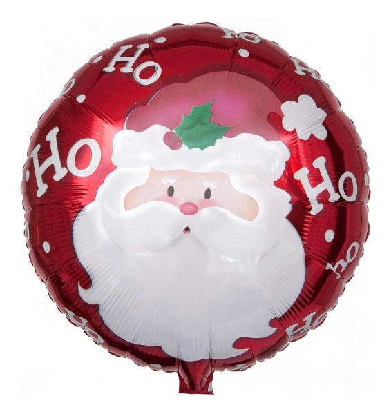 Folienballon Xmas Ho Ho Ho Weihnachtsmann 46cm / 18"