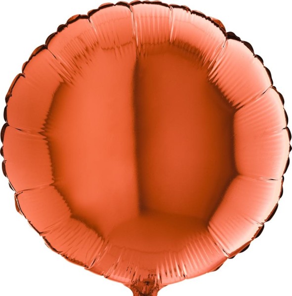Grabo Folienballon Rund Orange 45cm/18" (unverpackt)