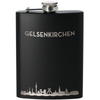 Goodtimes Flachmann Skyline Gelsenkirchen 225ml Schwarz Goodtimes Flachmann Skyline Gelsenkirchen 225ml Schwarz