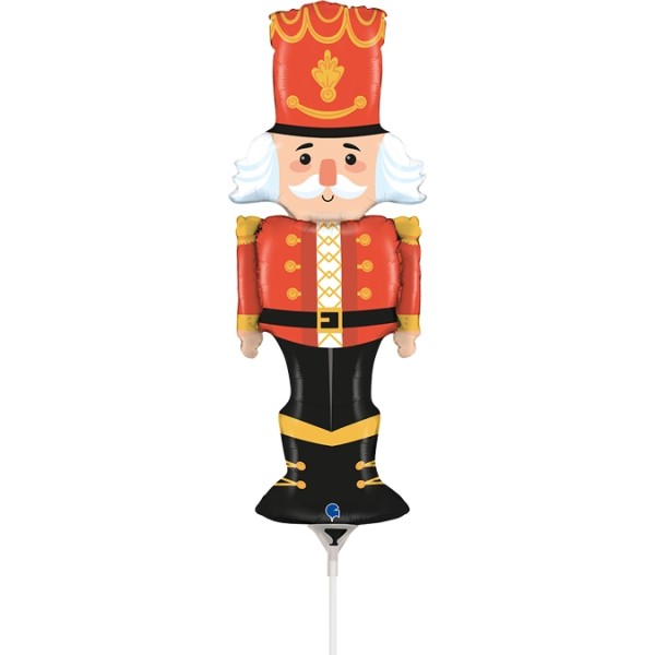 Grabo Folienballon The Nutcracker Mini 35cm/14" luftgefüllt mit Stab