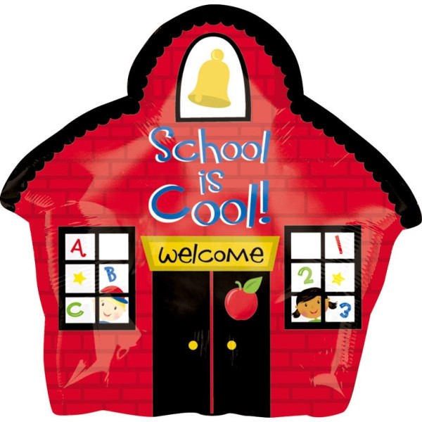 Anagram Folienballon zur Einschulung ''School is cool!" 58cm/23"