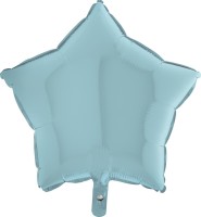 Grabo Folienballon Star Pastel Blue 45cm/18" (unverpackt)  Grabo Folienballon Star Pastel Blue 45cm/18" (unverpackt)