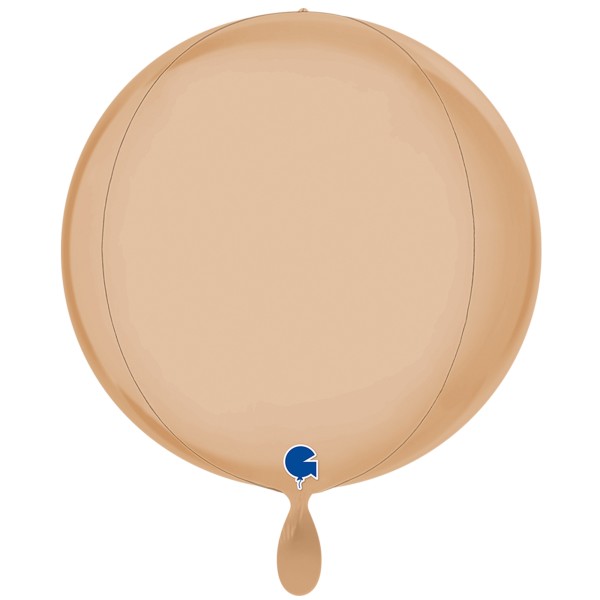 Grabo Folienballon Globe Satin Nude 4D 38cm/15"
