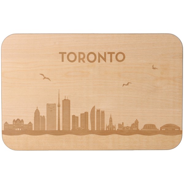 Goodtimes Frühstücksbrett Skyline Toronto 23cm x 15cm x 1cm