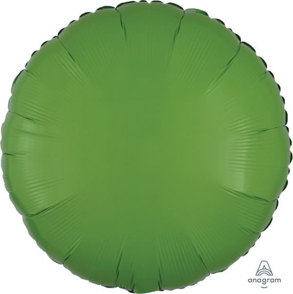 Anagram Folienballon Rund Kiwi Green 45cm/18" (unverpackt)