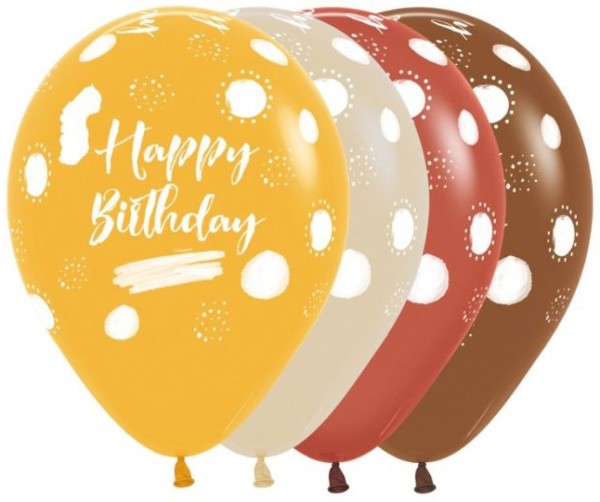 Sempertex Latexballon Happy Birthday Terra 30cm/12" 25 Stück