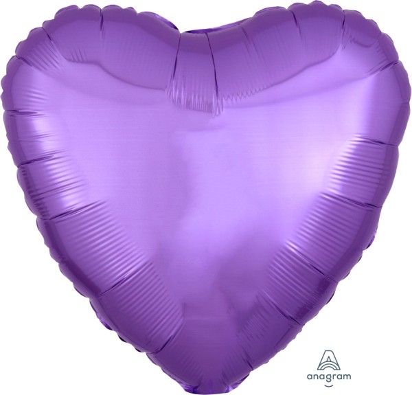 Anagram Folienballon Herz Pearl Lavendar 45cm/18" (unverpackt)