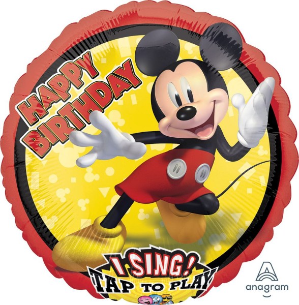 Anagram Folienballon Sing-A-Tune Mickey Mouse Happy Birthday 70cm/28"